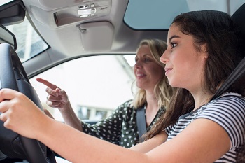 Parent Teaching Teen To Drive