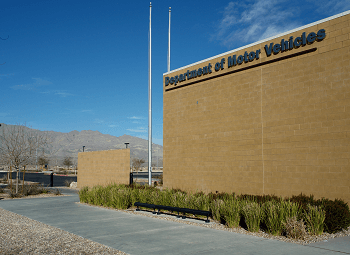 Outdoor shot of a Department of Motor Vehicles Building